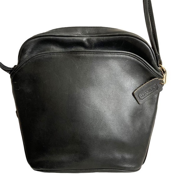 Coach vintage gallery black leather bag RARE,All Products : American Fashion Style Bags On Sale